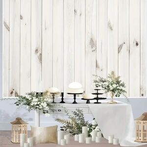 NWT Vinyl Photography Backdrop Faux Wood Rustic BRAND NEW